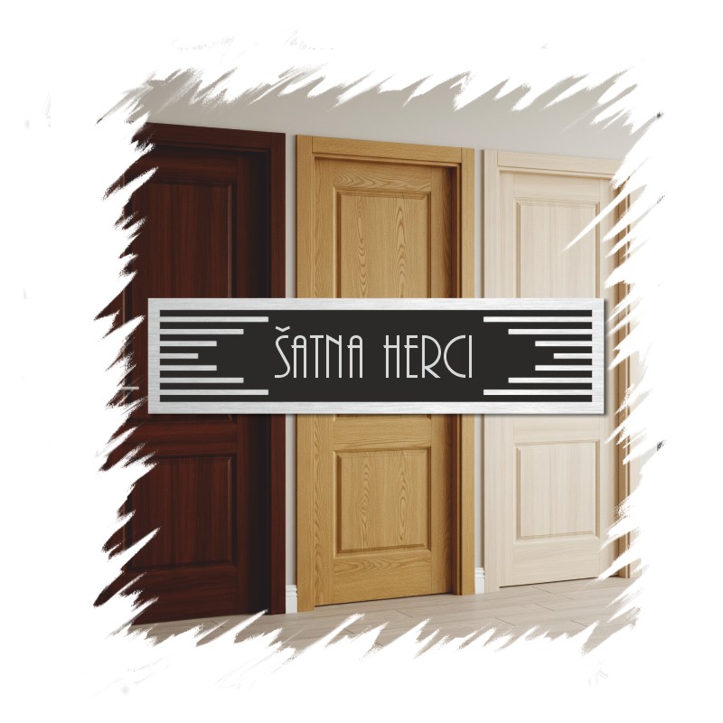 Cedulka na dveře - Šatna herci